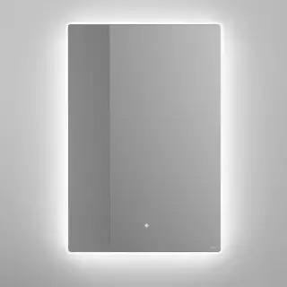 Salini Зеркало для ванны OMBRA 80х90х2.5см., с LED подсветкой, влагостойкое AGC Сrystalvision, сенс. выкл., крепления, обогрев, антизапот.