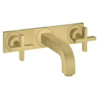 Axor Citterio Смеситель для раковины 226, встраиваемый, излив: 22.6см., с панелью, цвет: шлифованная медь