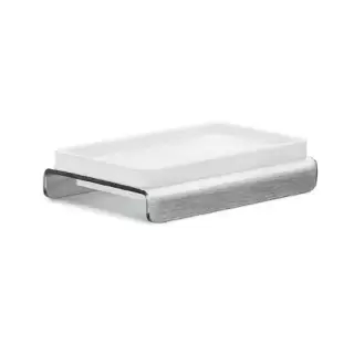 Colombo Over Мыльница настольная, цвет: матовая сталь/матовое стекло