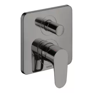 Axor Citterio M Смеситель для ванны, встраиваемый, с переключателем на 2 потока, с защитой, цвет: полированный черный хром