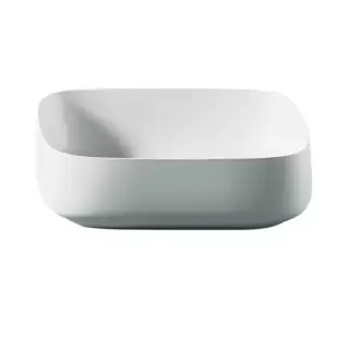 Artceram Cognac Раковина накладная Quadro 55x35 см, saniglaze, цвет: белый глянцевый