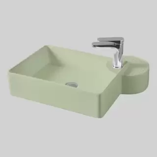 Artceram Cartesio Раковина 58х44 см, накладная, 1 отв., цвет: зеленый глянцевый
