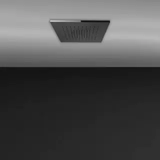 Gessi Minimali Встраиваемая в потолок душевая система 35х35см., с функцией тропический ливень, цвет: Mirror Steel
