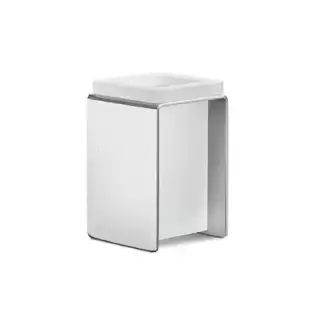 Colombo Over Стакан настольный, цвет: матовая сталь/матовое стекло