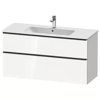 Duravit D-Neo Тумбочка подвесная 121х46.2x62.5см., раковина, 1 ящик цвет: белый высокоглянцевый