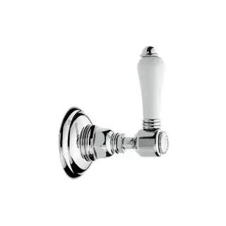 Nicolazzi Запорный вентиль 3/4", с ручкой: белая, цвет: хром