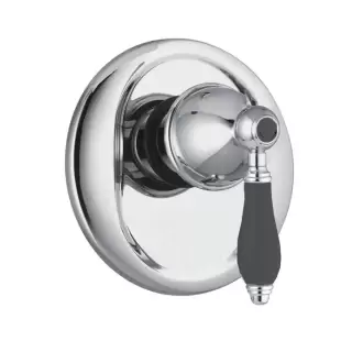 Fima Carlo Frattini Herend Смеситель для душа, встраиваемый, черные ручки, цвет: хром