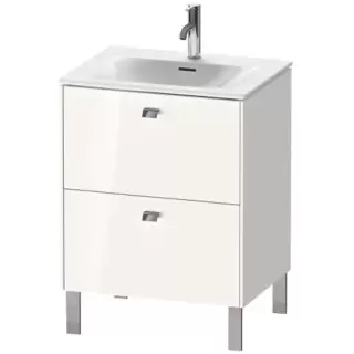Duravit Brioso База напольная 62x47.9x68.5см с раковиной, 2 ящика, цвет: глянцевый белый