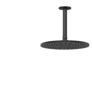 Gessi Inciso Shower  Потолочная душевая головка шарнирная с защитой налёта , 1/2", &Oslash;300 мм, цвет: black XL