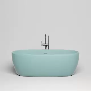 Salini Luce Ванна отдельностоящая 170х85х58cм., донный клапан "Up&Down", сифон, слив-перелив, материал: S-stone, цвет: Pastel turquoise матовый
