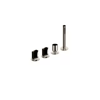 Fantini Venezia In Смеситель для ванны, набортный, 4 отв., без излива, цвет: Nickel PVD