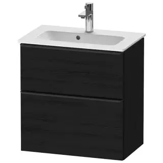 Duravit D-Neo Тумбочка подвесная Compact 61x37.2x62.5см., раковина, 1 ящик, цвет: Black Oak