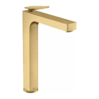 Axor Citterio Смеситель для раковины 280, на 1 отв., излив h28см., высокий, с текстурой, цвет: шлифованное золото