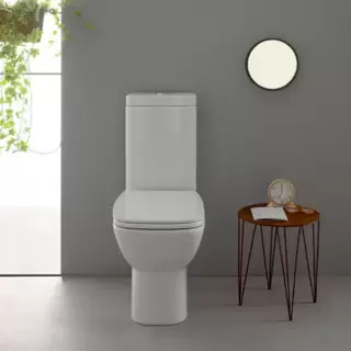 Globo Daily Унитаз моноблок 65х37х43см, универсальный слив, с бачком-подвод воды сбоку, цвет: белый