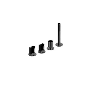 Fantini Venezia In Смеситель для ванны, набортный, 4 отв., без излива, цвет: Matt Gun Metal PVD