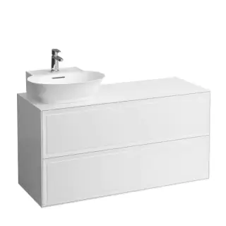 Laufen New Classic Тумба с раковиной, SX, 117.5х45.5х60см, 2 ящика, подвесная, цвет: белый глянцевый