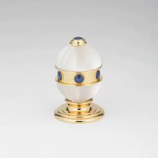 THG Amboise Lapis Lazuli Вентиль смесителя для раковины, вставки лазурит, цвет: полированное золото
