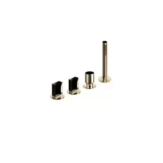 Fantini Venezia In Смеситель для ванны, набортный, 4 отв., без излива, цвет: золото плюс