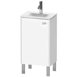 Duravit Brioso База напольная 44x31x68.5см с раковиной, с 1 стеклянной полкой, 1 дверца, петли справа, цвет: глянцевый белый