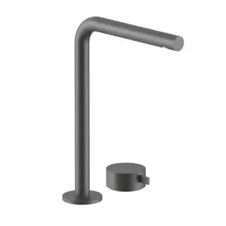 Fantini AF/21 Смеситель для раковины, 2 отв., высокий удлиненный излив: 19 см, цвет: Matt Gun Metal PVD