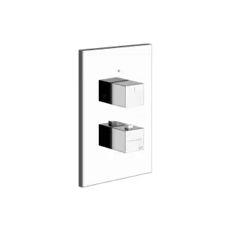 Gessi Rettangolo Встраиваемый термостатический смеситель, подключение на 3/4&rdquo;, с переключателем на 2 выхода, внешняя часть, цвет: хром