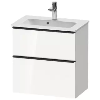 Duravit D-Neo Тумбочка подвесная Compact 61x37.2x62.5см., раковина, 1 ящик, цвет: белый высокоглянцевый
