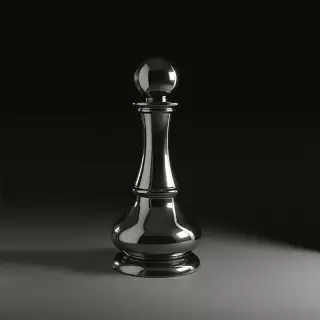 Kerasan Artwork Cтатуэтка декоративная Pedone, напольная, цвет: платина