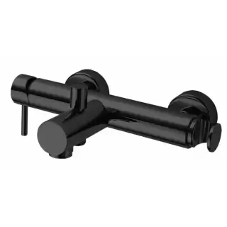 Bossini Oki Смеситель наружный с авт. девиатором, c держателем душ. лейки, соединение 1/2&rdquo;, цвет: черный матовый