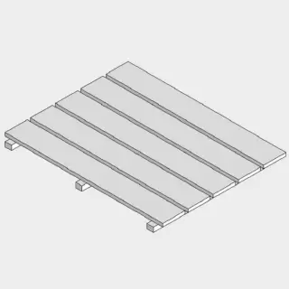 Effegibi Набор дорожек био-сауны Sky Corner 45, угловая, цвет: канадский хемлок