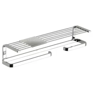 Colombo Time Полка 44.5см, DX, с полотенцедержателм и держателем для т/б., цвет: хром