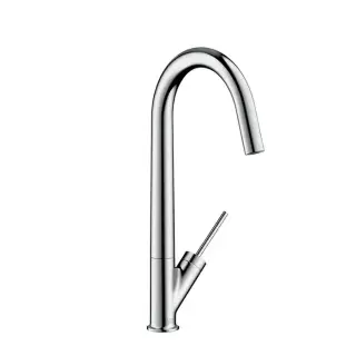 Axor Starck Смеситель для кухни, однорычажный, на 1 отв, излив 216мм, цвет: под сталь