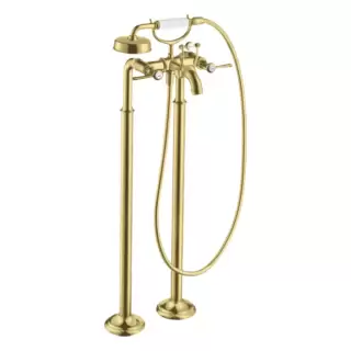 Axor Montreux Смеситель для ванны, напольный, с ручным душем, ручка: рычаг, цвет: шлифованная медь