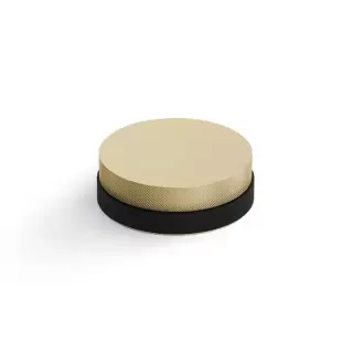 Decor Walther Club Дверной стопор 3.1x9x9см., круглый, цвет: латунь матовая