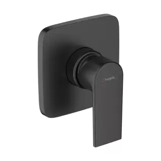 Hansgrohe Vernis Shap Смеситель для душа, однорычажный, встраиваеемый, внешняя часть, цвет: матовый черный