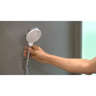 Hansgrohe Crometta 1jet Porter Ручной душ 10см., с держателем, цвет: белый/хром