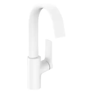 Hansgrohe Vivenis Смеситель для раковины 210, на 1 отв., с поворотным изливом, цвет: белый матовый