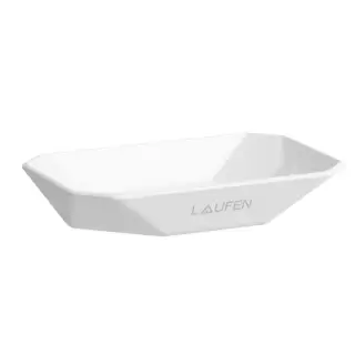 Laufen Home collection Керамическая мыльница 130х85х25 мм TRIO DISH, настольная, цвет: белый
