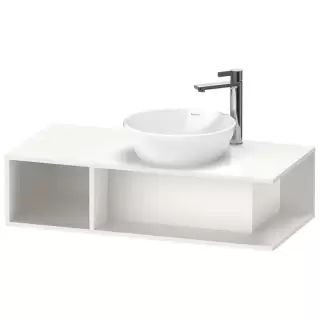 Duravit D-Neo Тумбочка подвесная компакт 100x48х26см., раковина, 1 открытое отделение на левой стороне, цвет: белый высокоглянцевый