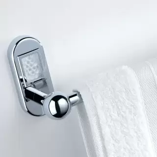 THG Oceania Полотенцедержатель 60см, подвесной, цвет: хром/прозрачный хрусталь