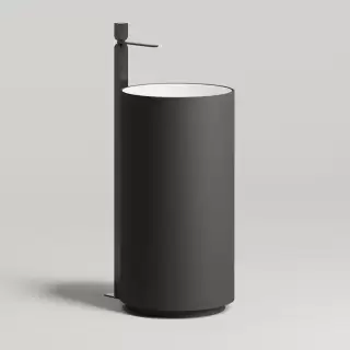 Salini Armonia Раковина напольная 45х45х85см, без отв. под смес, без перелива, материал: S-Stone, цвет: RAL9011