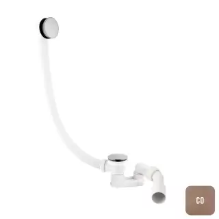 Almar Слив-перелив для ванны, цвет: медь брашированная PVD