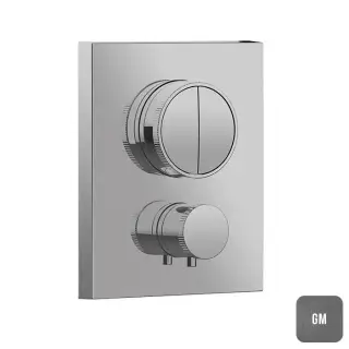 Almar Core Смеситель для душа, встраиваемый, термостатический, цвет: Gun Metal Brushed PVD