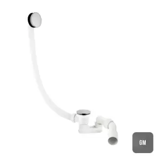 Almar Слив-перелив для ванны, цвет: оружейный металл брашированный PVD