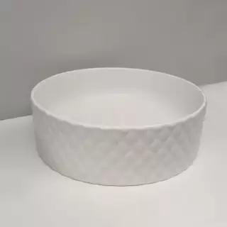 ArtCeram Rombo Раковина накладная,&Oslash;44,5хh14,5см, без отв под смеситель, без перелива, цвет: белый матовый