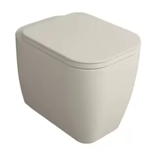 Simas Henges Унитаз напольный безободковый 38х55 см, цвет: sabbia matt