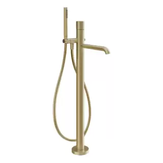 Gessi Habito Diamantato Смеситель для ванны, напольный, цвет: Brass Brushed PVD