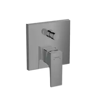 Hansgrohe Metropol Встраиваемый смеситель для ванны с переключателем, внешняя часть, цвет: шлифованный черный хром