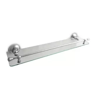 Nicolazzi Cristallo Di Rocca Полочка стеклянная 60 см, подвесной, цвет: хром