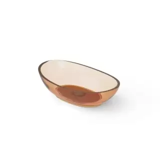 Dea Design Washbasins Раковина 60х35х16см., накладная, без отв., Glasstech, прозрачная смола, цвет: Sunset R1