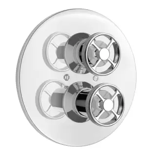 Nicolazzi Termostatico Встраиваемый смеситель, 3/4&rdquo; с запорным вентилем, 4909CR44, цвет: хром